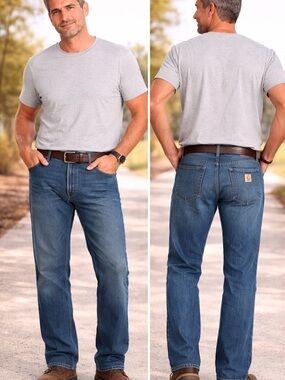 Carhartt Men's Straight-Leg Jeans in Classic Blue